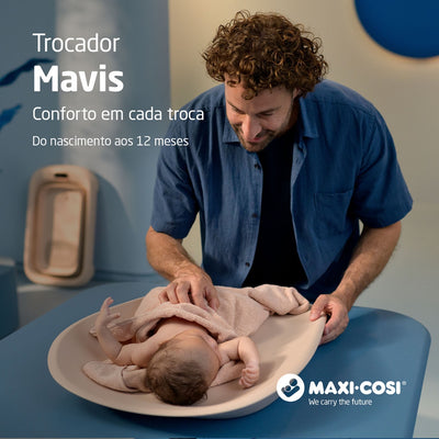 Trocador de Fraldas Maxi-Cosi Mavis Muted Terra - Design espaçoso e moderno